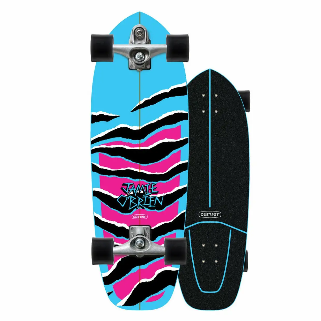Carverâ„¢ Surfskate Carver Joe Blue Tiger Completo C7