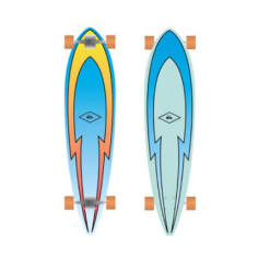 Quiksilver Longboard Skate Quiksiilver Feeling Fine 40"