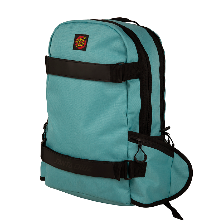 Zaino Santa Cruz Skate Label Turchese - immagine 3
