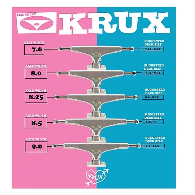 Truck Skate Krux K5 DLK 8.25" Rainbow - immagine 4