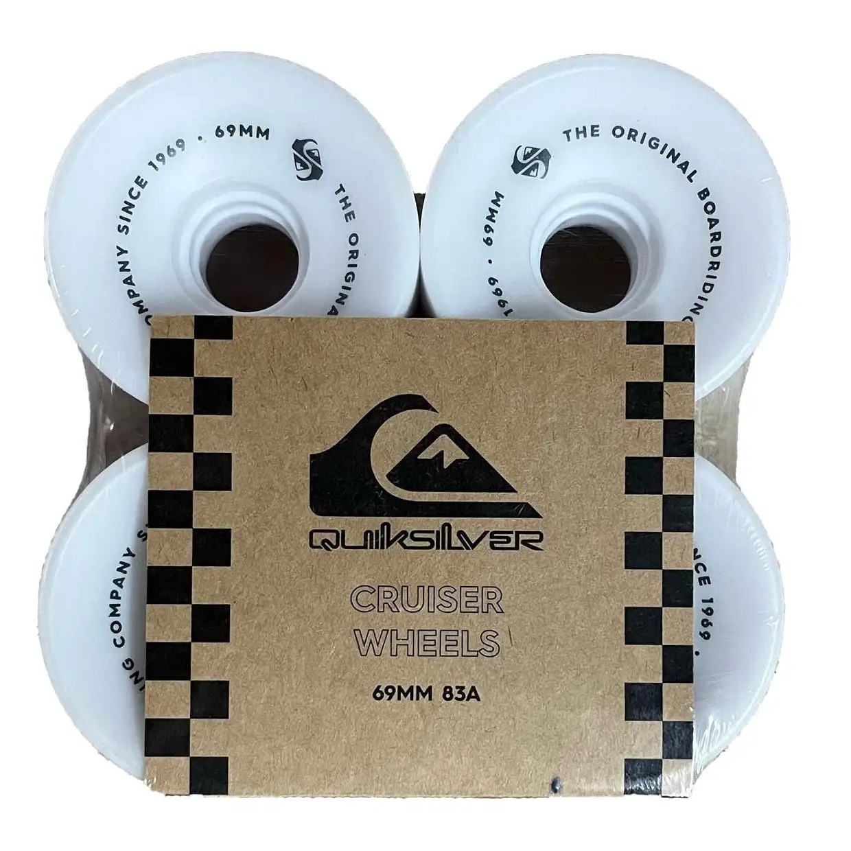 Ruote Skate Quiksilver Surf Wheels 69mm Bianche