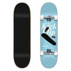 Skate Completo Tricks Kickflip Celeste
